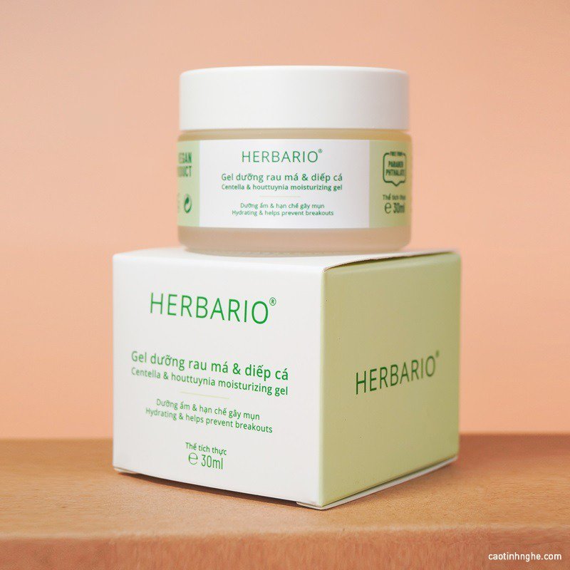 Gel dưỡng rau má & diếp cá Herbario gel duong rau ma diep ca herbario