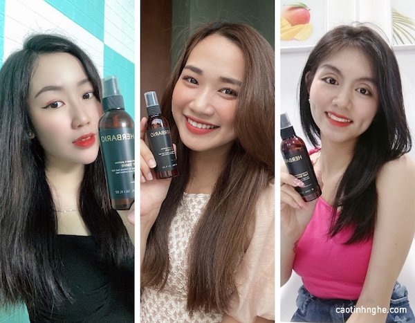 hinh anh nguoi dung su dung nuoc duong toc herbario