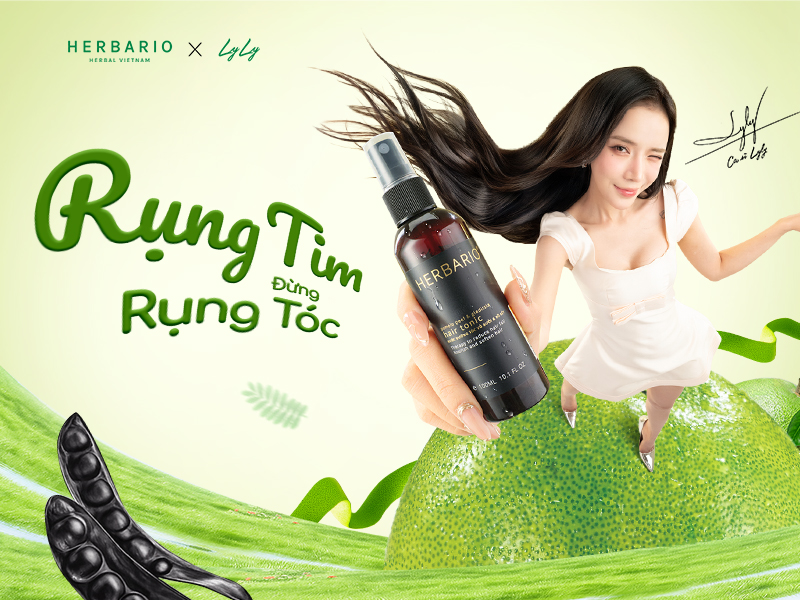 Lyly x Herbario Rụng Tim Đừng Rụng Tóc: Giải pháp thuần chay ngăn rụng tóc hiệu quả Lyly x Herbario Rụng Tim Đừng Rụng Tóc: Giải pháp thuần chay ngăn rụng tóc hiệu quả